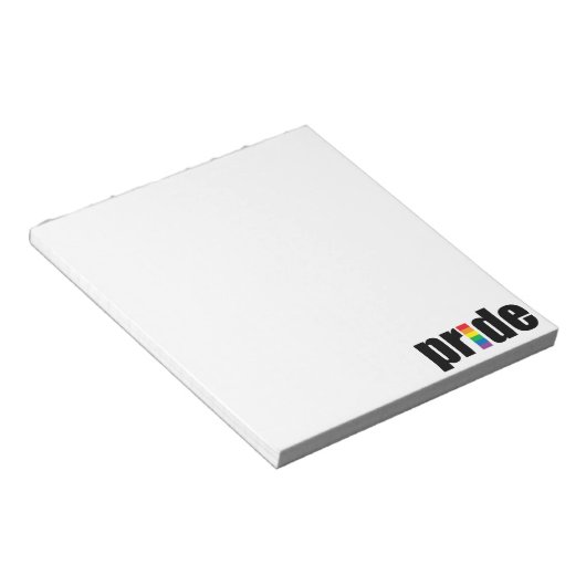 Gay Pride Notepad Notizblock (angewinkelt)
