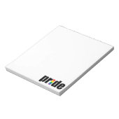 Gay Pride Notepad Notizblock (Rotiert)