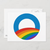 Gay Pride Obama Postkarte (Vorne/Hinten)