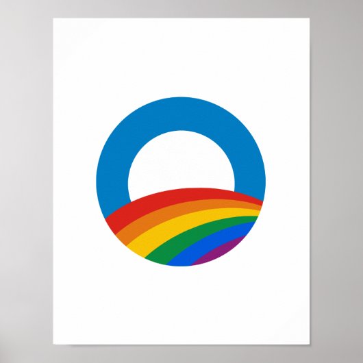 Gay Pride Obama T - Shirt Poster (Vorne)