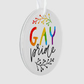 Gay Pride Ornament (Vorderseite)