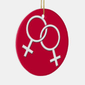 Gay Pride Ornament Lesbische Liebe Schwule Frauen  (Rechts)
