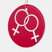 Gay Pride Ornament Lesbische Liebe Schwule Frauen  (Links)