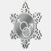 Gay Pride Ornament Personalisierte Schwule Liebe G (Rechts)