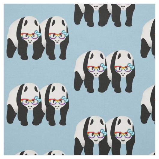 Gay Pride Pandas Stoff (Muster)