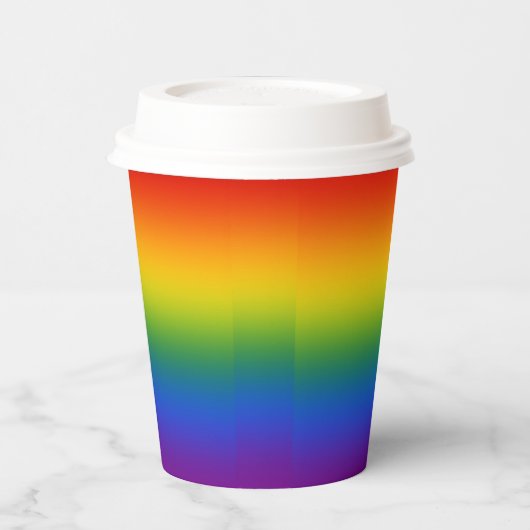 Gay Pride Pappbecher (Links)