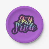 Gay Pride Pappteller (Vorderseite)