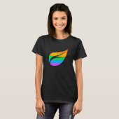 Gay Pride Parade LGBTQ+ Regenbogenflagge Farbenfro T-Shirt (Vorne ganz)