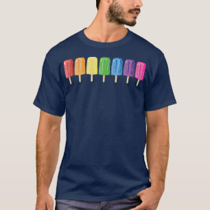 Gay Pride Parade LGBTQIA Rainbow Popcles T-Shirt