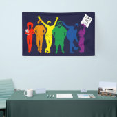 Gay Pride Parade People Illustration Banner (Messeveranstaltung)