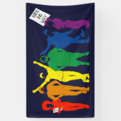 Gay Pride Parade People Illustration Banner (Vertikal)