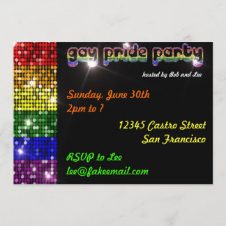 Gay Pride-Party Einladungen