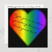 Gay Pride-Party Einladungen Gleich-Sex (Vorne/Hinten)