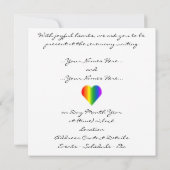 Gay Pride-Party Einladungen Gleich-Sex (Rückseite)