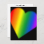 Gay Pride Party Einladungen Rainbow Liebe Cards (Vorne/Hinten)