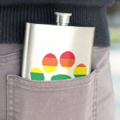 Gay-Pride-Paw-Print Flachmann (Beispiel)