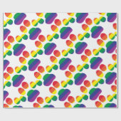 Gay-Pride-Paw-Print Geschenkpapier (Flach)