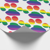 Gay-Pride-Paw-Print Geschenkpapier (Ecke)