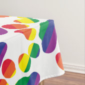 Gay-Pride-Paw-Print Tischdecke (Beispiel)