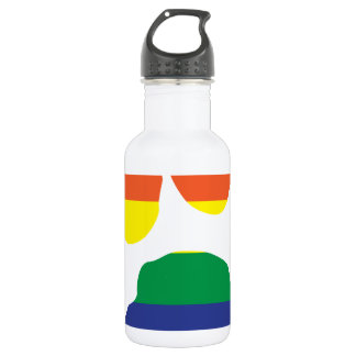 Gay Pride Paw Print Trinkflasche