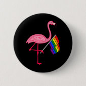 Gay Pride Pink Flamingo Lgbt Pride Month Geschenke Button (Vorderseite)