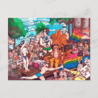 Gay Pride Postcard von Thompson Kellett Postkarte