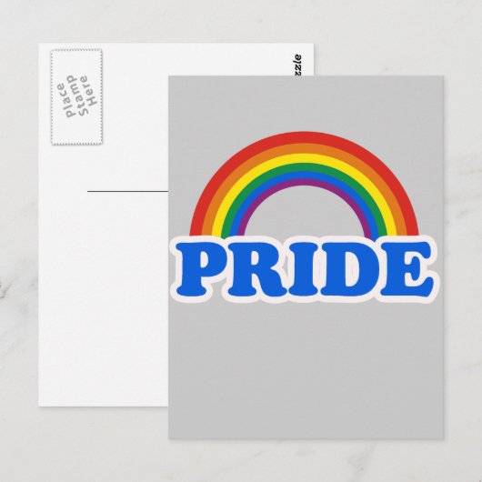 Gay Pride Postkarte (Vorne/Hinten)