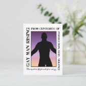 Gay Pride Postkarte (Stehend Vorderseite)