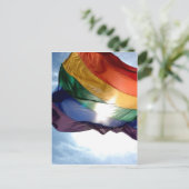 Gay Pride Postkarte (Stehend Vorderseite)