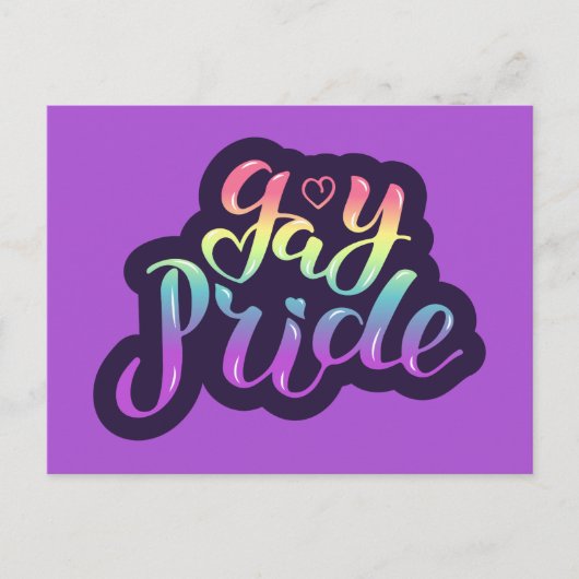 Gay Pride Postkarte (Vorderseite)