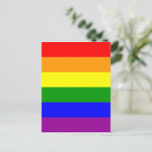 Gay Pride Postkarte (Stehend Vorderseite)