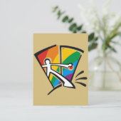 Gay Pride Postkarte (Stehend Vorderseite)