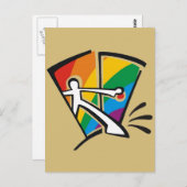 Gay Pride Postkarte (Vorne/Hinten)