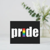 Gay Pride Postkarte (Stehend Vorderseite)