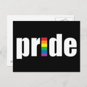 Gay Pride Postkarte (Vorne/Hinten)
