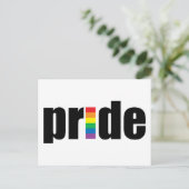 Gay Pride Postkarte (Stehend Vorderseite)