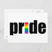 Gay Pride Postkarte (Vorne/Hinten)