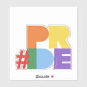 Gay Pride | #PRIDE-Aufkleber Aufkleber (Blatt)