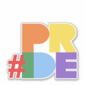 Gay Pride | #PRIDE-Aufkleber Aufkleber (Vorderseite)