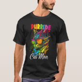 Gay Pride Purride Cat Mother LGBT Pride Month Cute T-Shirt (Vorderseite)