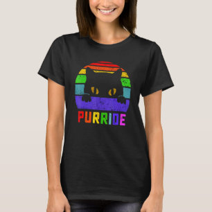 Gay Pride Purride Katze für Frauen Mädchen Papa Ka T-Shirt