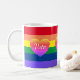 Gay Pride Rainbow 2024 Wahl Kaffeetasse