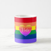 Gay Pride Rainbow 2024 Wahl Kaffeetasse (Mittel)