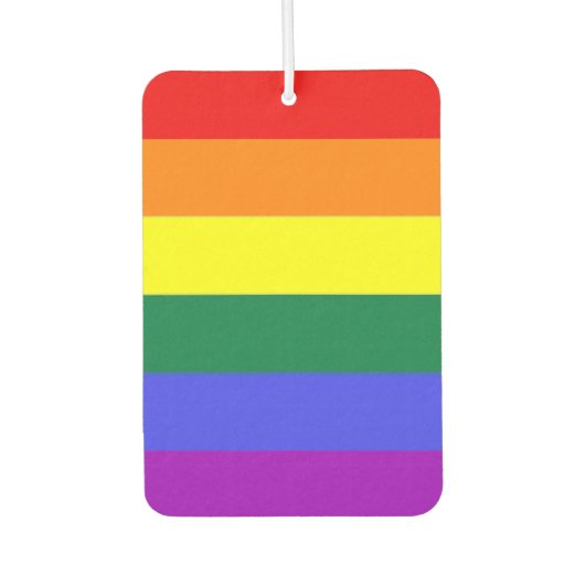 Gay Pride Rainbow Autolufterfrischer (Vorderseite)