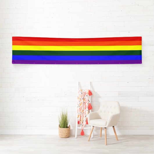Gay Pride Rainbow Banner (Insitu)