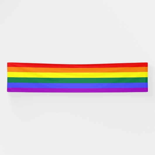Gay Pride Rainbow Banner (Horizontal)