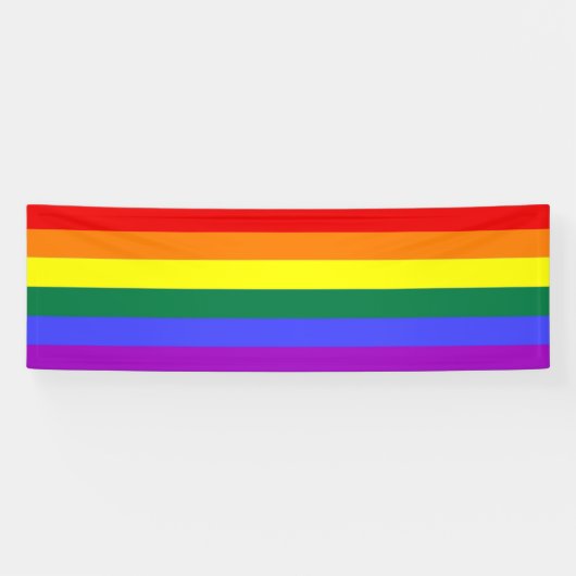 Gay Pride Rainbow Banner (Horizontal)