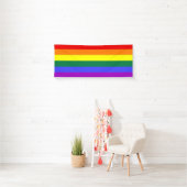 Gay Pride Rainbow Banner (Insitu)