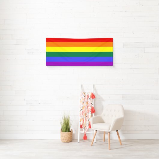 Gay Pride Rainbow Banner (Insitu)