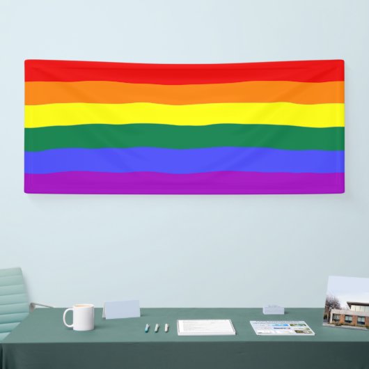 Gay Pride Rainbow Banner (Messe)